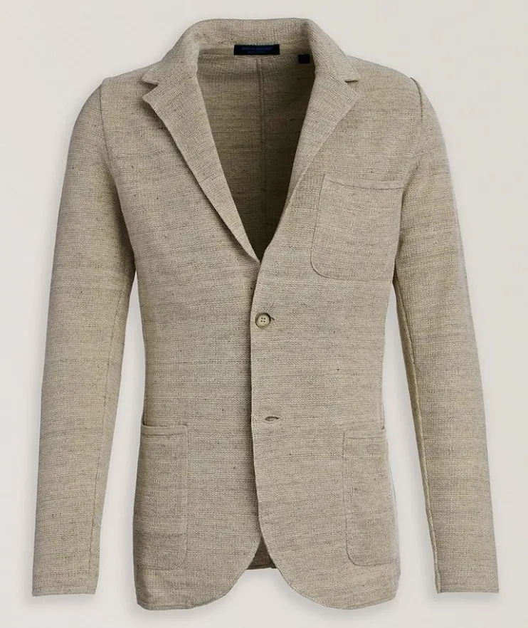 Textured Knit Sport Jacket