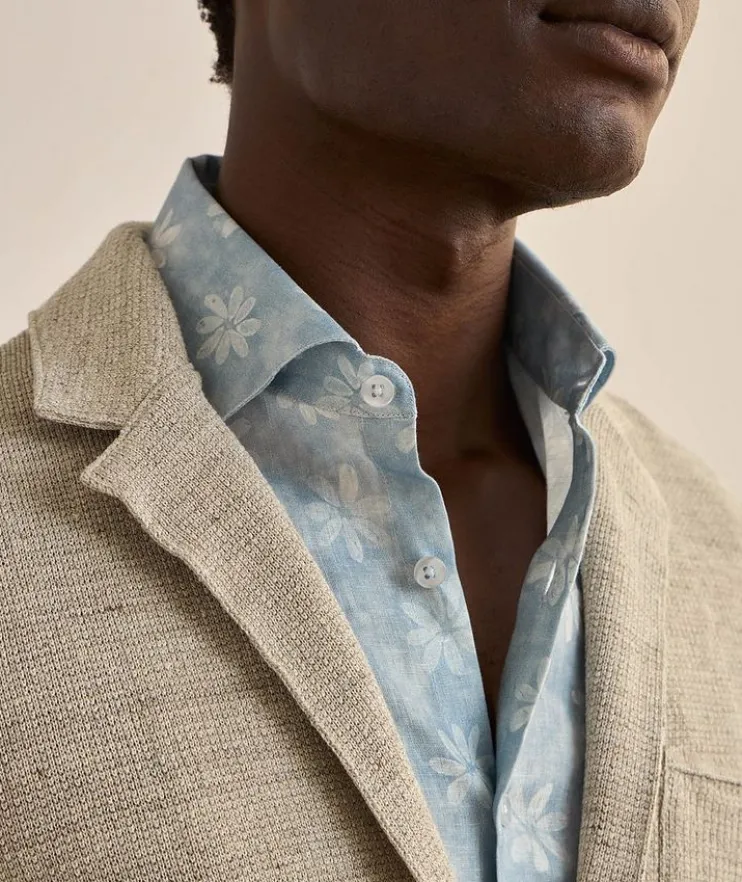 Textured Knit Sport Jacket