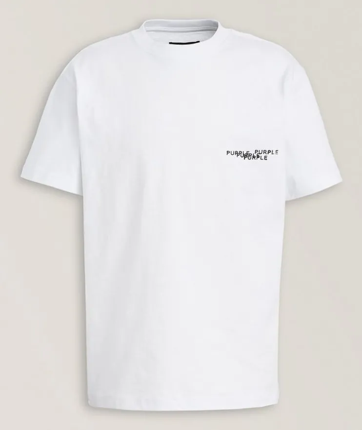 Textured Logo Cotton T-Shirt