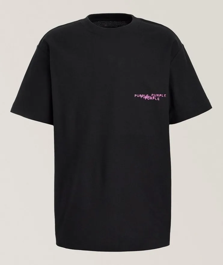 Textured Logo Cotton T-Shirt