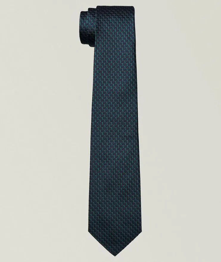 Textured Neat Silk Tie