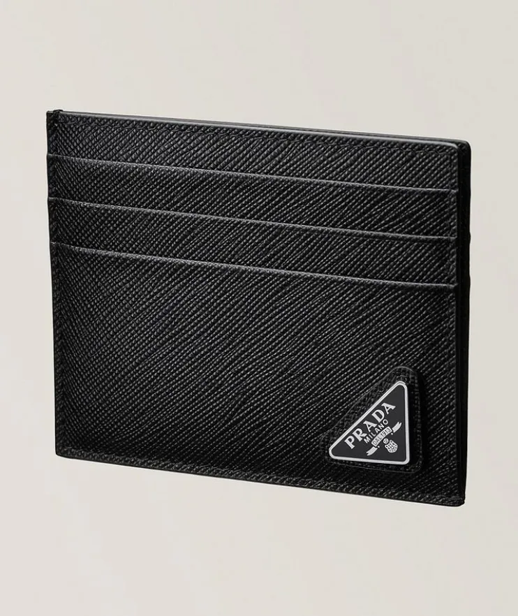 Textured Saffiano Leather Cardholder