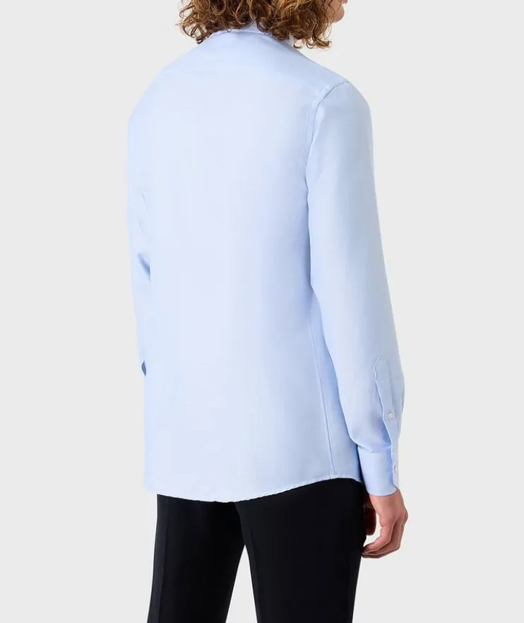 Textured Technical Fabric Dress Shirt