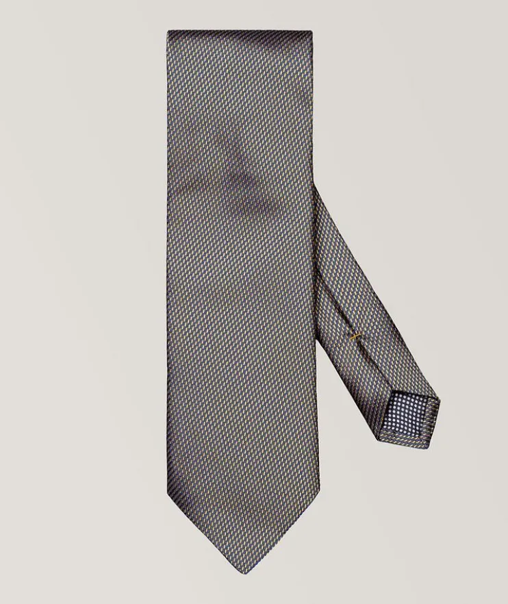 Textured Weave Silk Tie