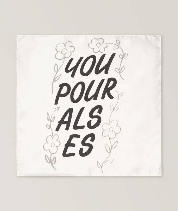 The Beatles Collection "You Pour Al Es" Silk Pocket Square