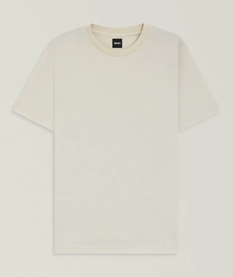 Thompson Geo-Jacquard Mercerized T-Shirt