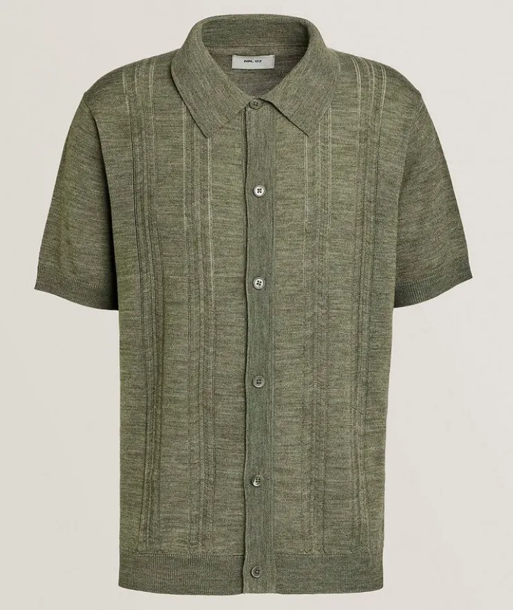 Thor Textured Wool-Blend Cardigan