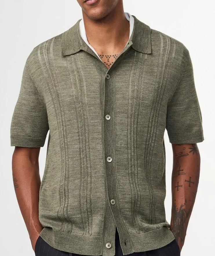 Thor Textured Wool-Blend Cardigan