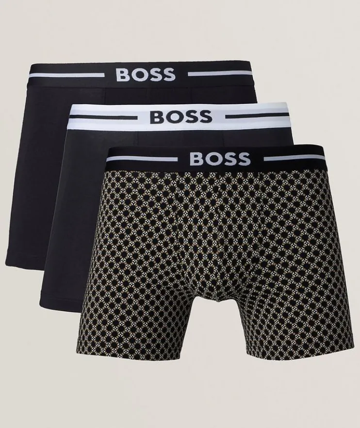 Three-Pack Bold Cotton-Stretch Boxer Brief