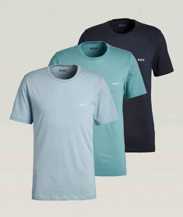 Three-Pack Cotton Crewneck T-Shirt