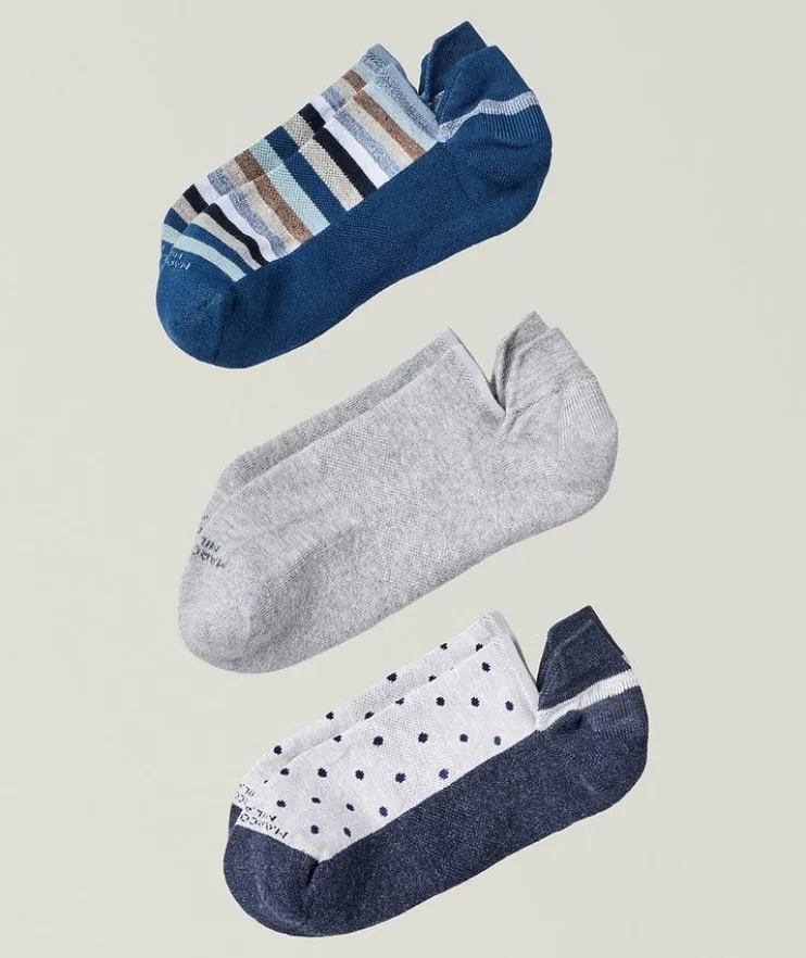 Three-Pack Invisible Sneaker Socks