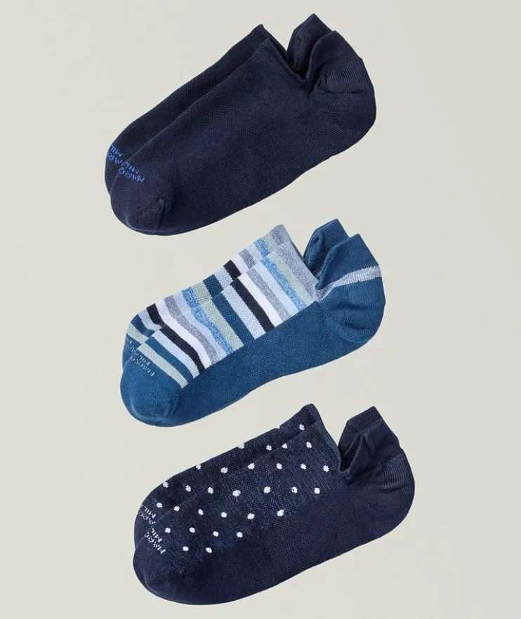 Three-Pack Invisible Sneaker Socks