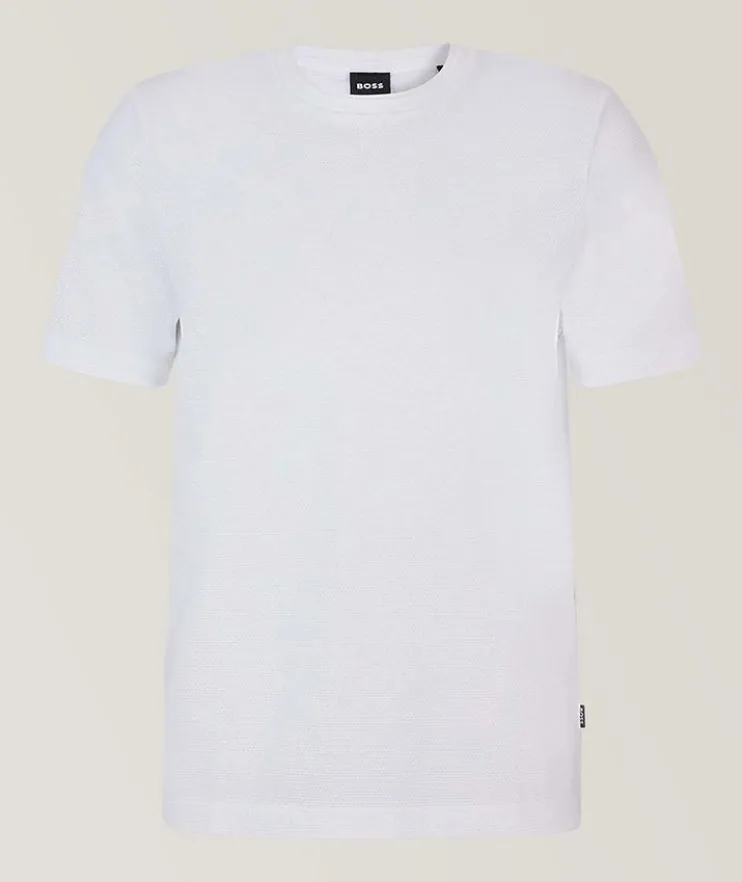 Tiburt Jacquard Cotton-Blend T-Shirt