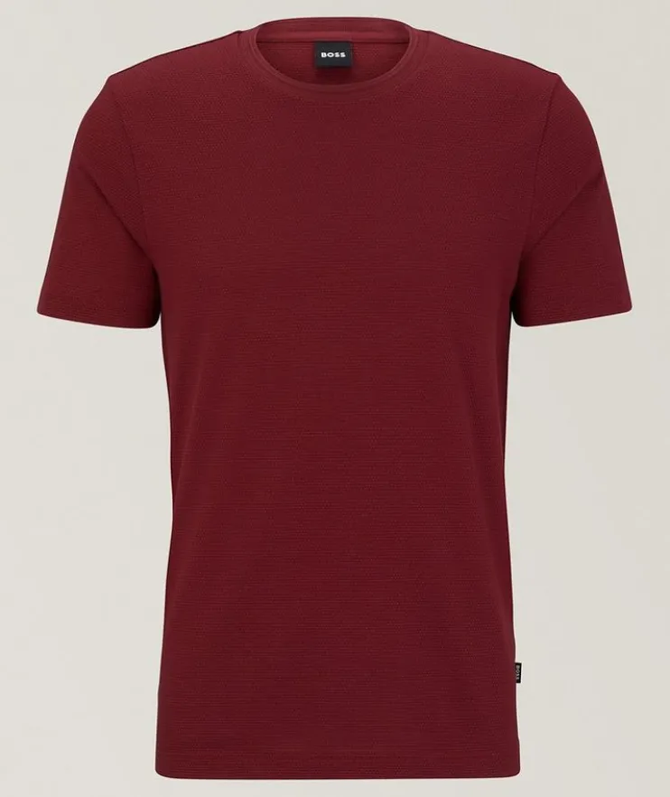 Tiburt Jacquard Cotton-Blend T-Shirt