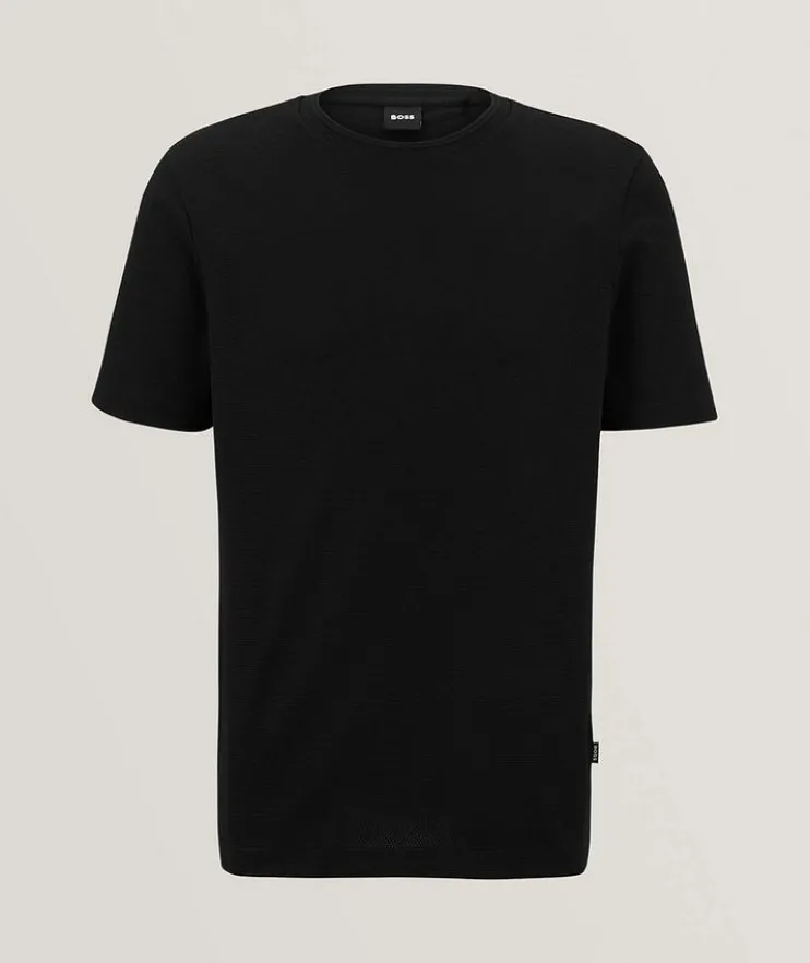 Tiburt Jacquard Cotton-Blend T-Shirt