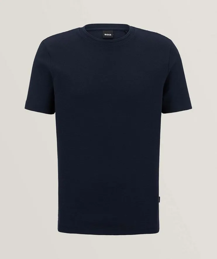Tiburt Jacquard Cotton-Blend T-Shirt