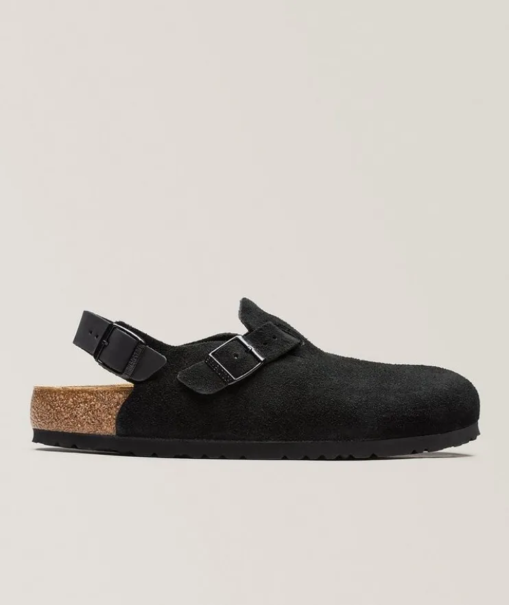 Tokio Suede Leather Mules