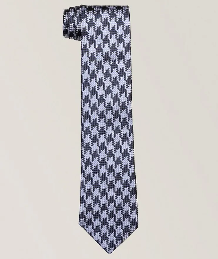 Tonal Herringbone Silk Tie