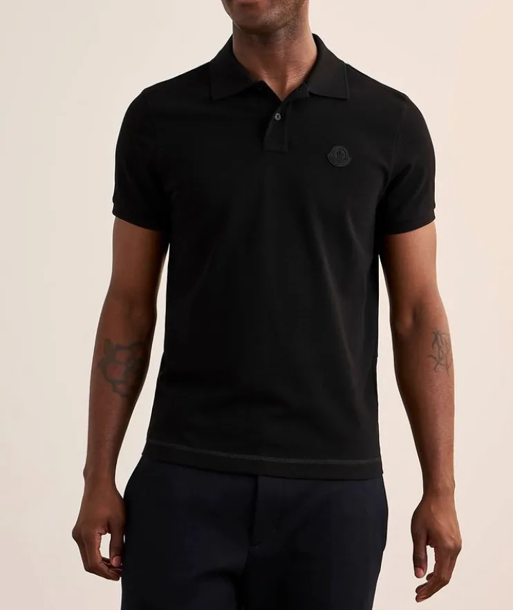 Tonal Logo Cotton Piqué Polo