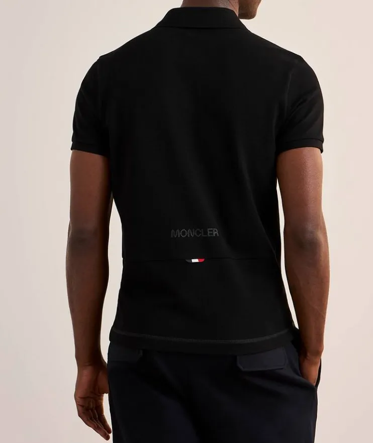 Tonal Logo Cotton Piqué Polo