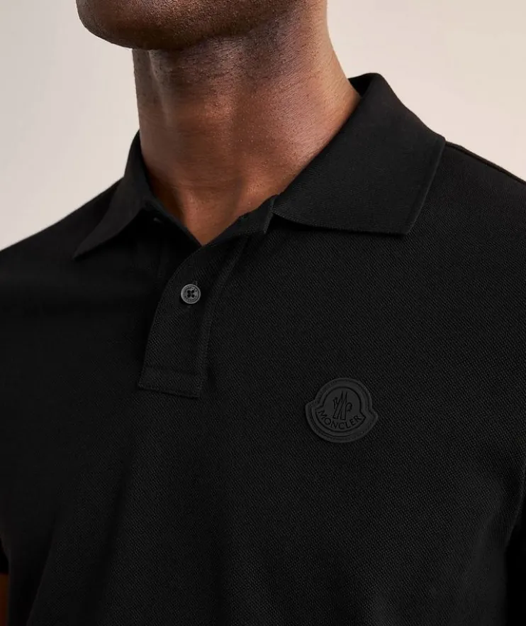 Tonal Logo Cotton Piqué Polo