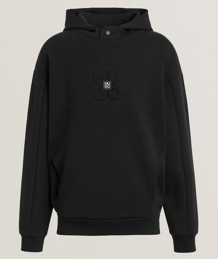 Tonal Logo Hooded Sweater