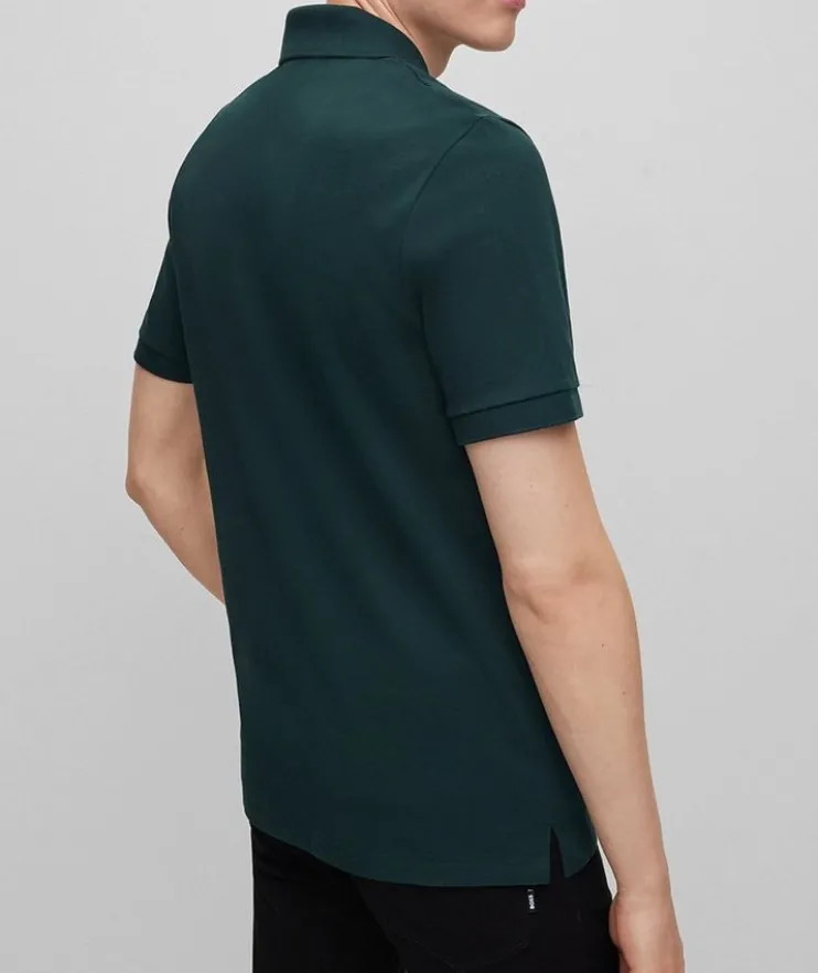 Tonal Logo Organic Cotton Piqué Polo