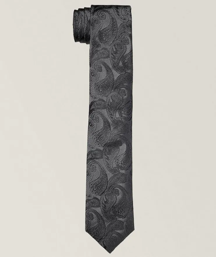 Tonal Paisley Silk Tie