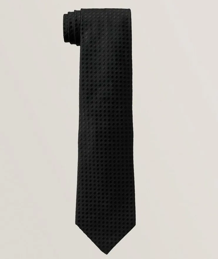 Tonal Polka Dot Silk Tie