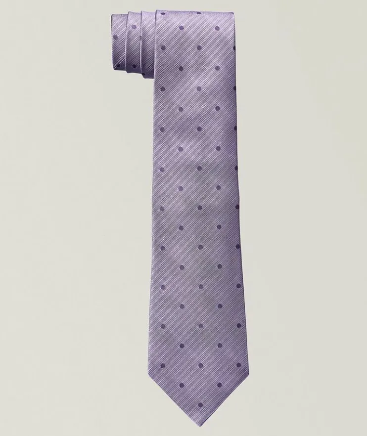 Tonal Polka Dot Silk Tie