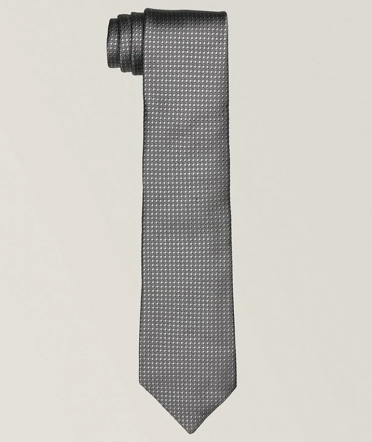 Tonal Polka Dot Silk Tie