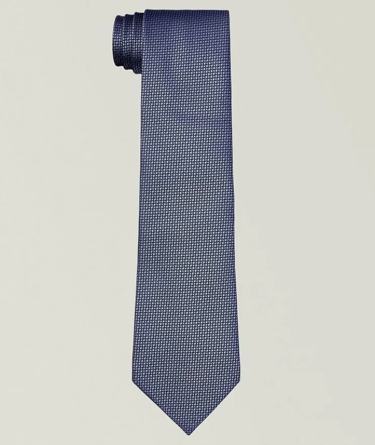 Tonal Star Silk Tie