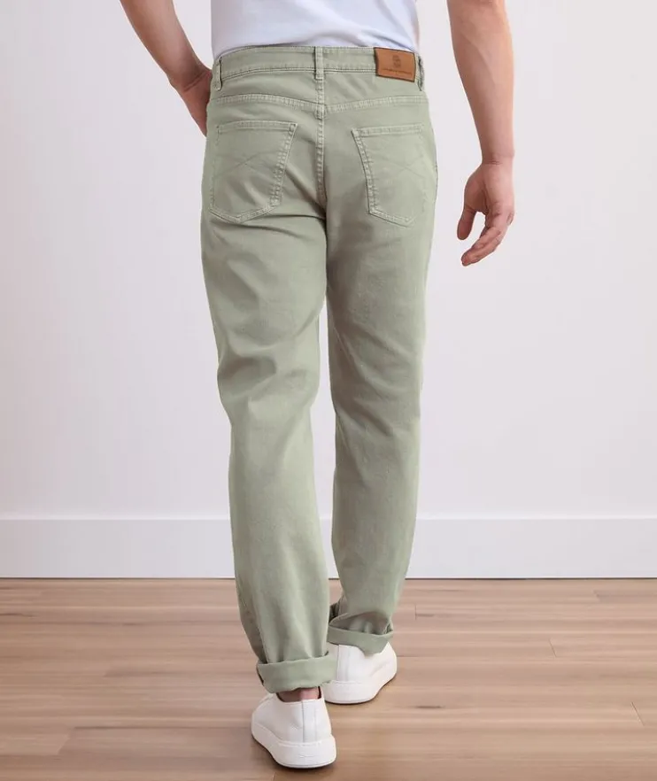 Traditional-Fit Denim Five-Pocket Pants