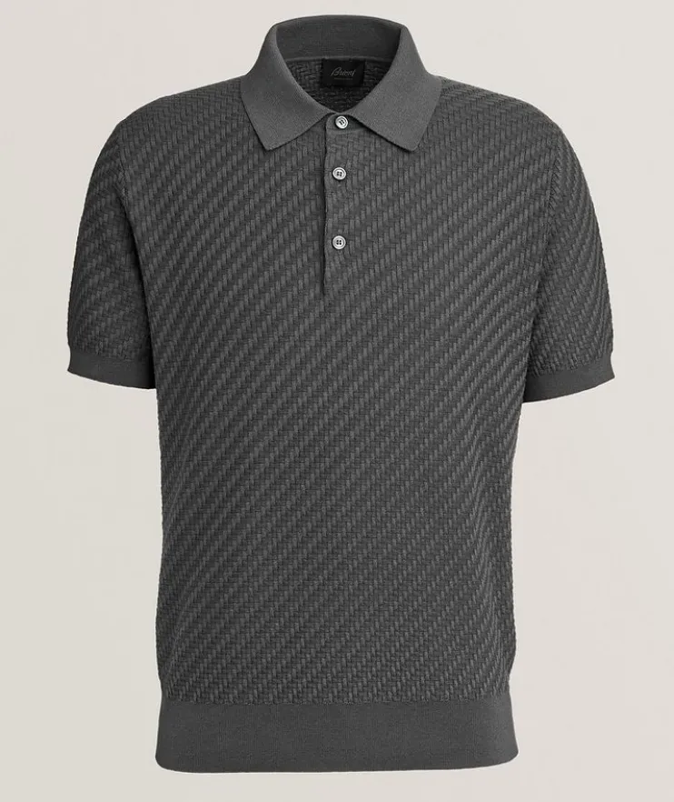 Trama Cotton, Silk & Cashmere Knit Polo