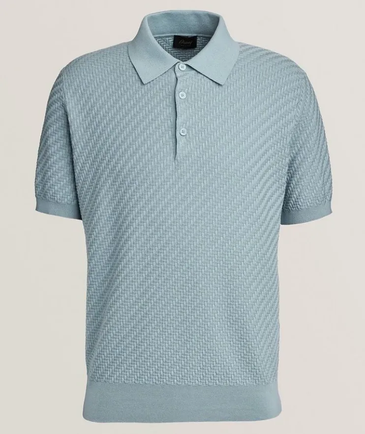 Trama Cotton, Silk & Cashmere Knit Polo