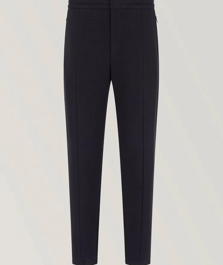 Travel Essentials Textured Cotton-Blend Joggers