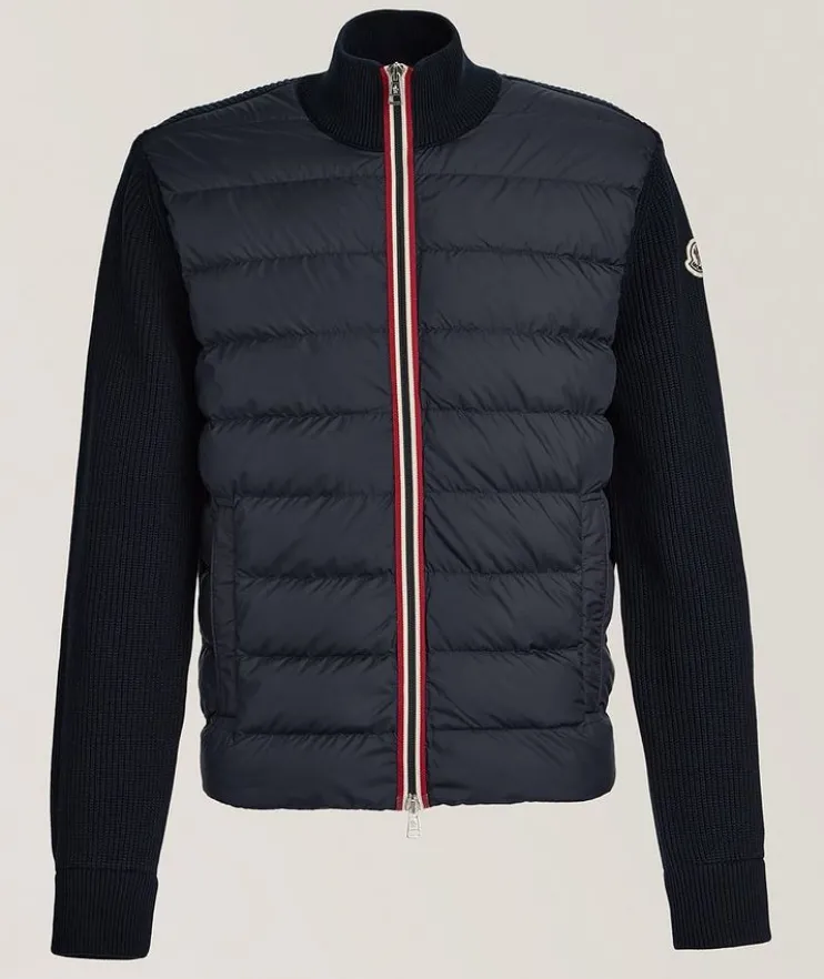 Tricot Hybrid Zip Cardigan