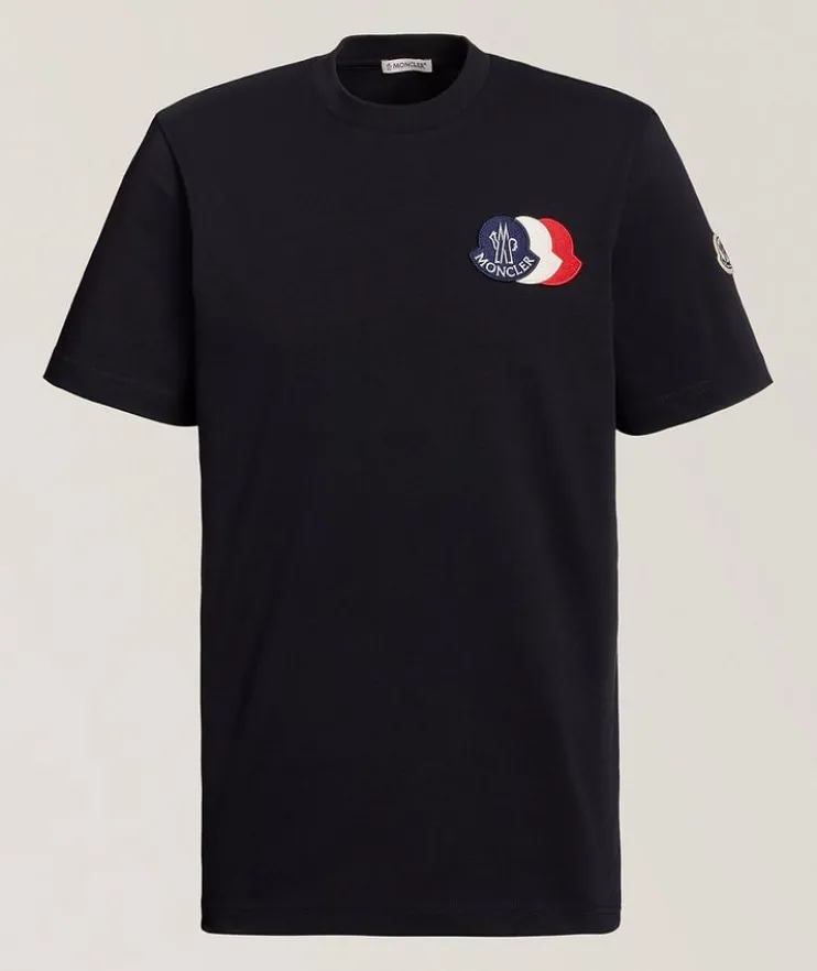 Triple Bell Cotton Crewneck T-Shirt