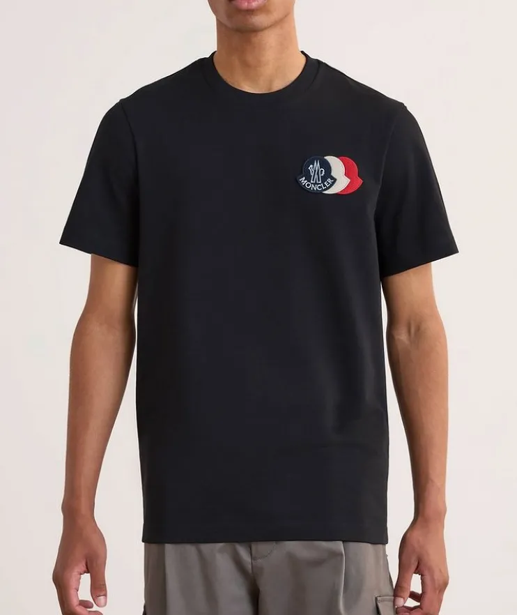 Triple Bell Cotton Crewneck T-Shirt