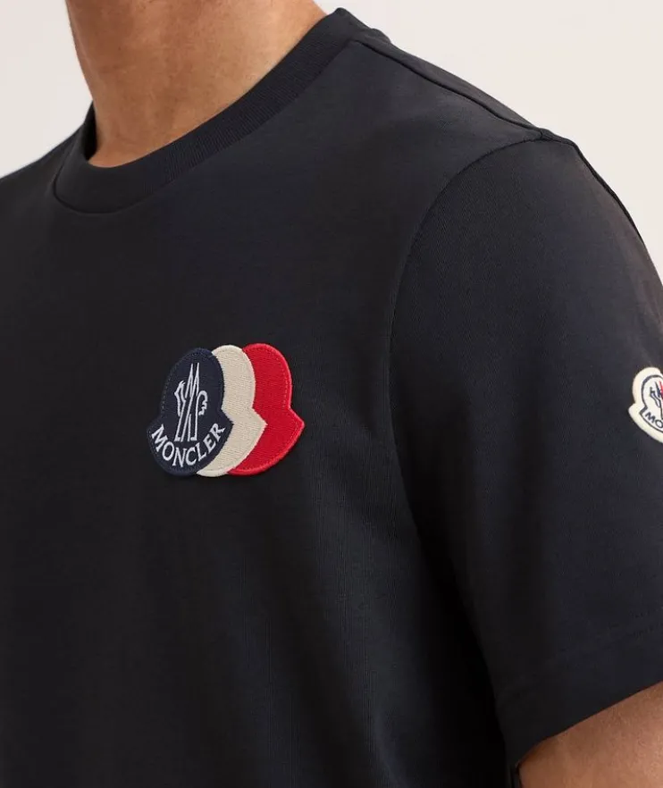 Triple Bell Cotton Crewneck T-Shirt