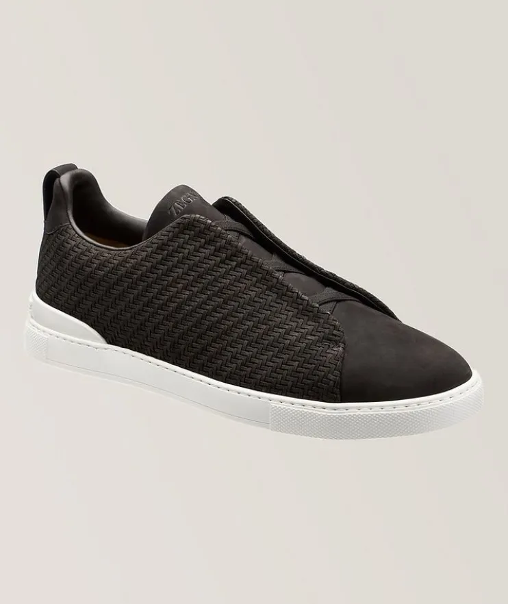 Triple Stitch PELLETESSUTA Leather Sneakers
