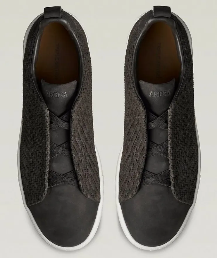 Triple Stitch PELLETESSUTA Leather Sneakers