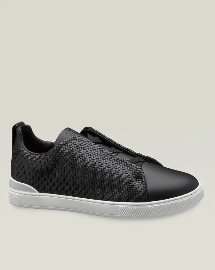 Triple Stitch PELLETESSUTA Leather Sneakers
