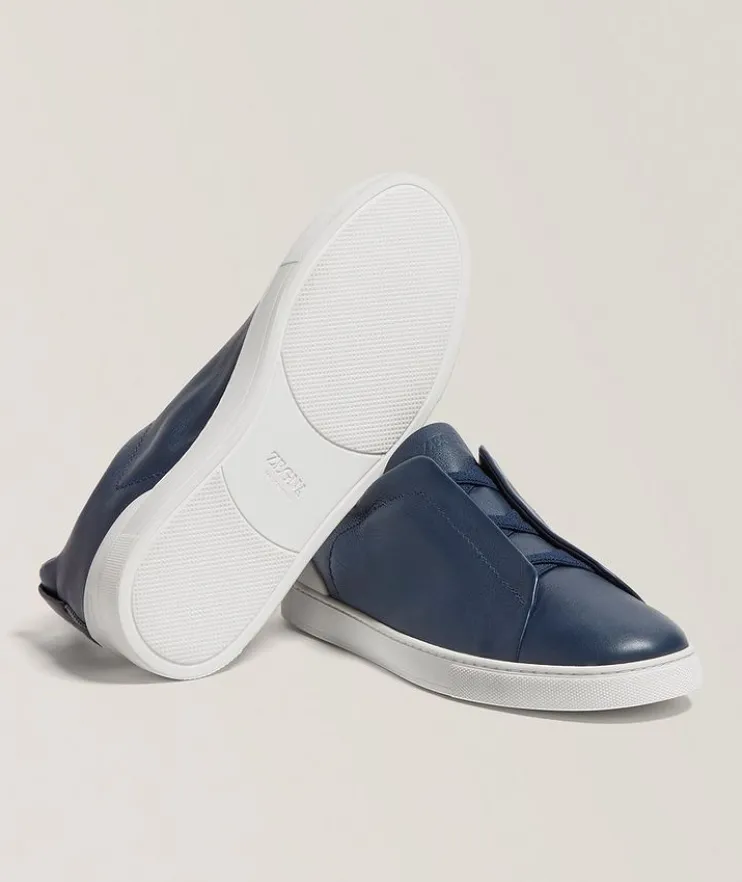 Triple Stitch SECONDSKIN Leather Sneakers