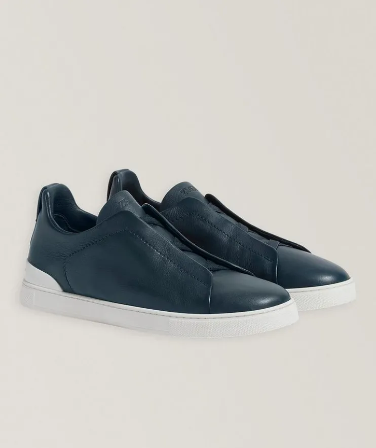 Triple Stitch SECONDSKIN Leather Sneakers