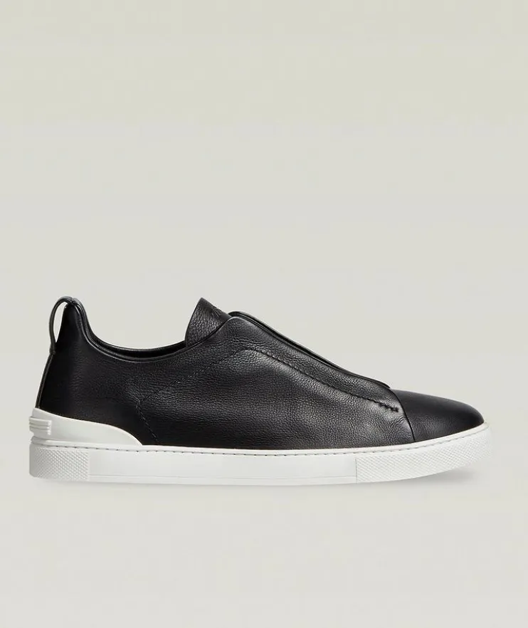 Triple Stitch SECONDSKIN Leather Sneakers