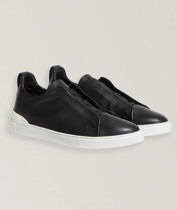Triple Stitch SECONDSKIN Leather Sneakers
