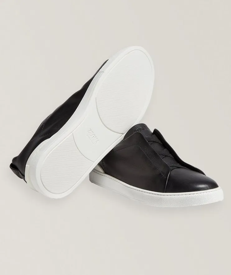 Triple Stitch SECONDSKIN Leather Sneakers