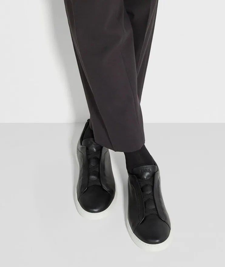 Triple Stitch SECONDSKIN Leather Sneakers