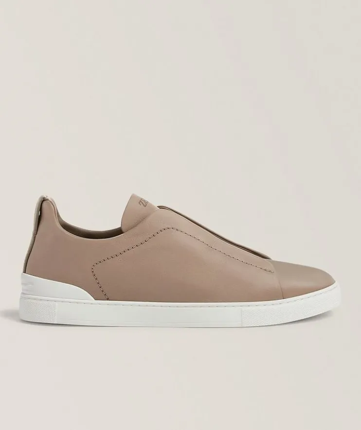 Triple Stitch SECONDSKIN Leather Sneakers
